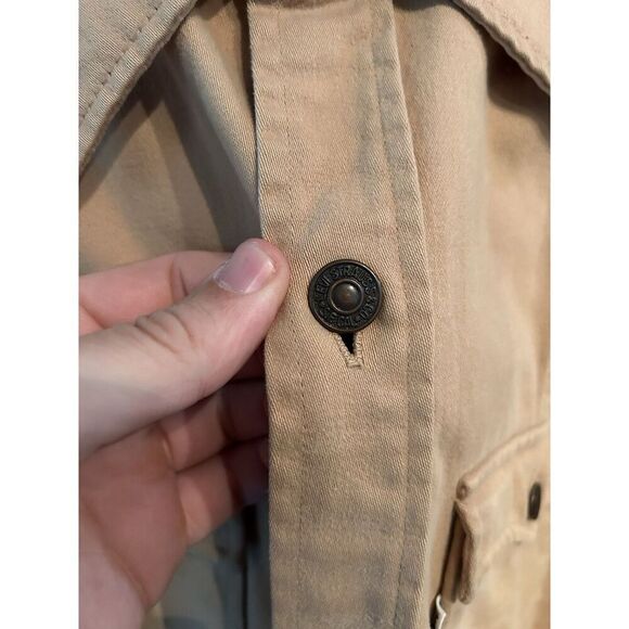 Vintage Levi’s Men’s Large Made In USA Shirt Jacket Khaki Tan - Picture 5 of 10